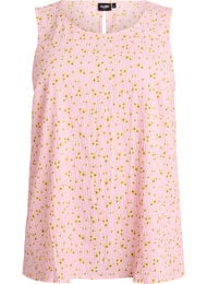 Hihaton toppi pintakuvioidusta materiaalista, Vaaleanpunainen