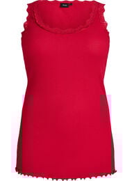 Pitsikoristeinen yl&auml;osa, Punainen