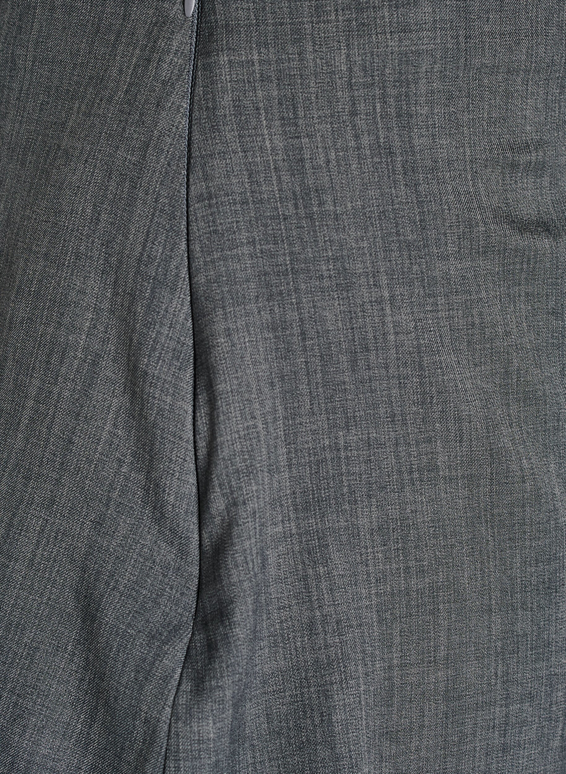 Zizzi Suorat housut hameen kanssa, Harmaa, Packshot image number 3