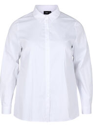 Klassinen paita kauluksella ja napeilla , Bright White