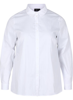 Klassinen paita kauluksella ja napeilla , Bright White, Packshot image number 0