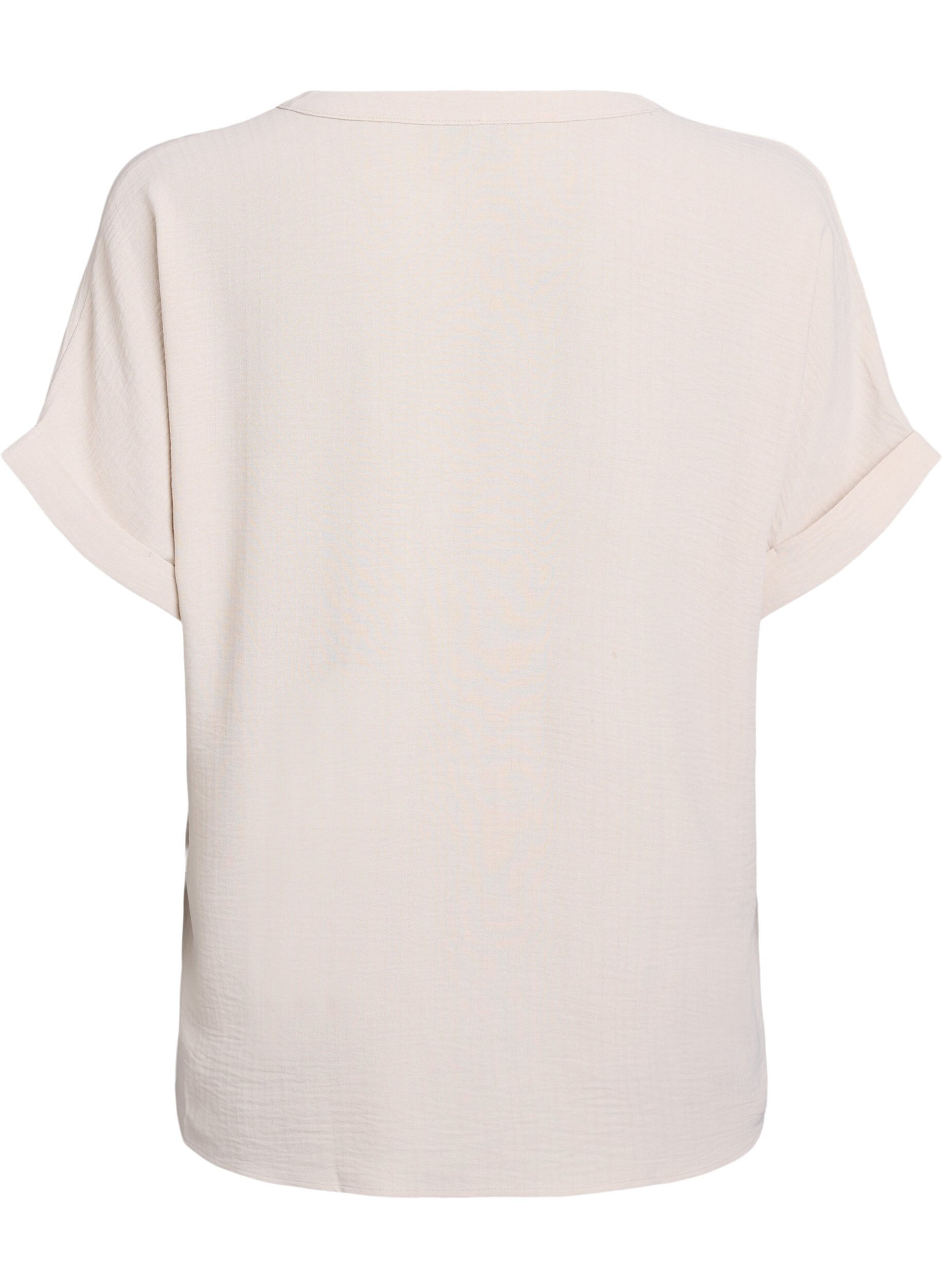ZizziRento pusero lyhyill&auml; hihoilla, Beige, Packshot image number 1