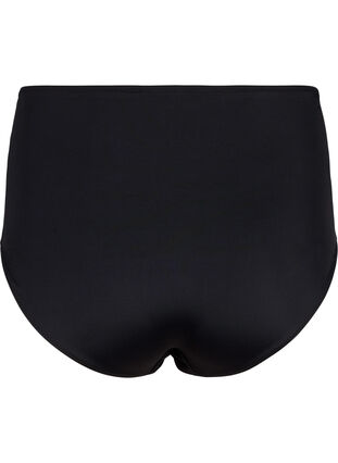 Korkeavyötäröiset painokuvioidut bikinihousut, Black, Packshot image number 1