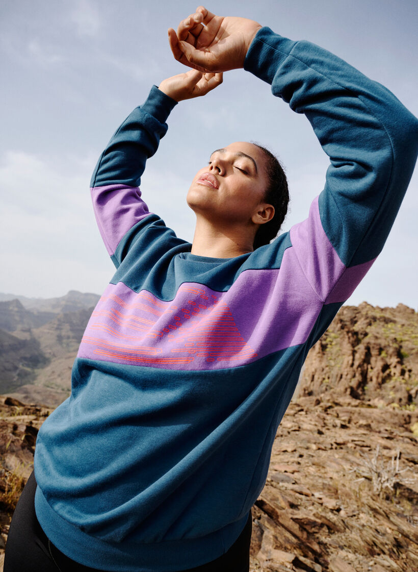 Collegepaita printillä, Blue Wing Teal Comb, Image image number 0