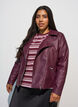 Keinonahkainen biker-takki, Punainen, Model image number 0