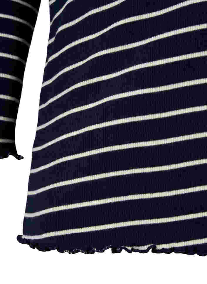 Raidallinen pusero pyöreällä pääntiellä, Night Sky Stripe, Packshot image number 3