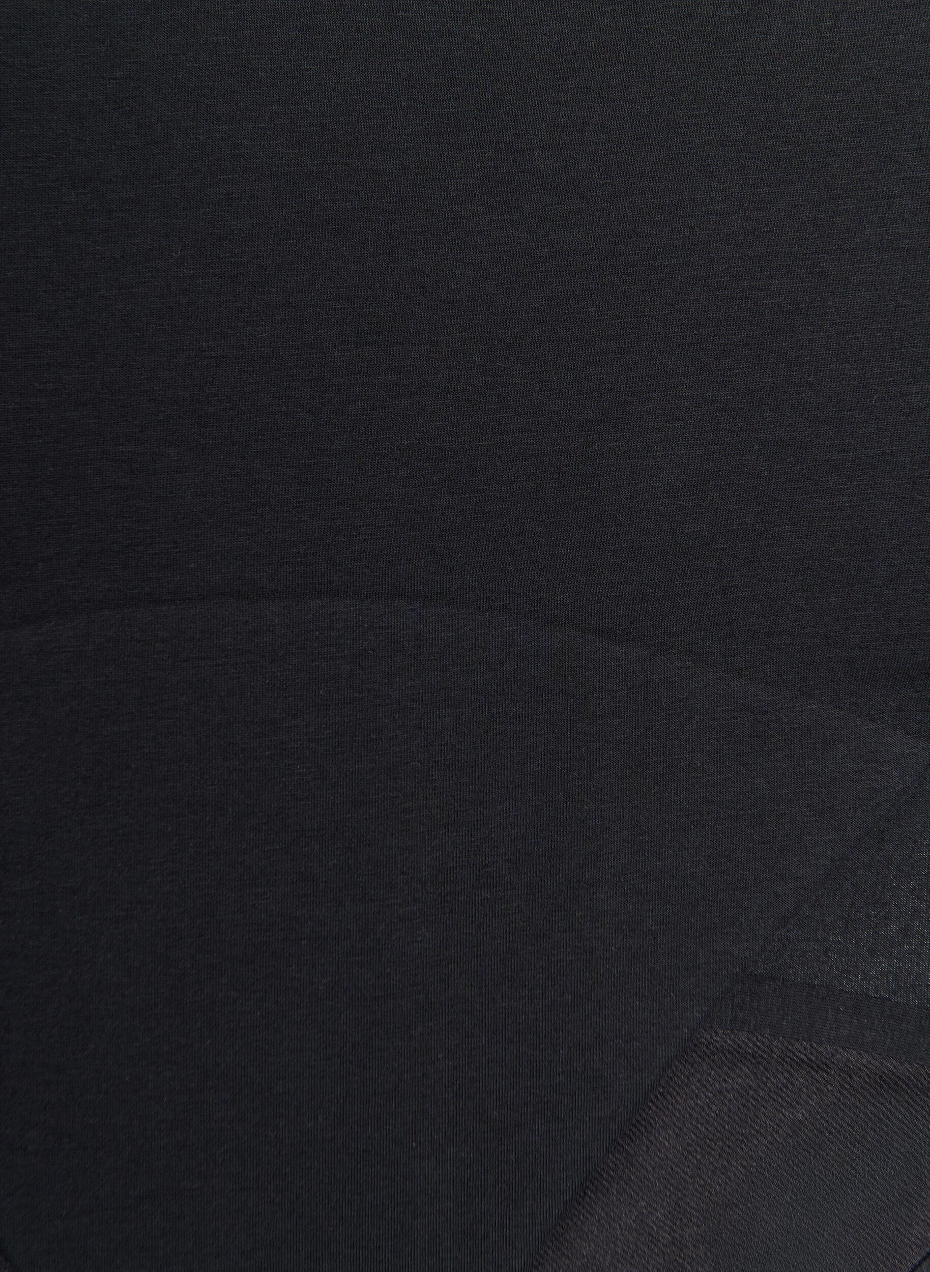 Zizzi Korkeavy&ouml;t&auml;r&ouml;iset puuvillaiset kuukautisalushousut, Musta, Packshot image number 2