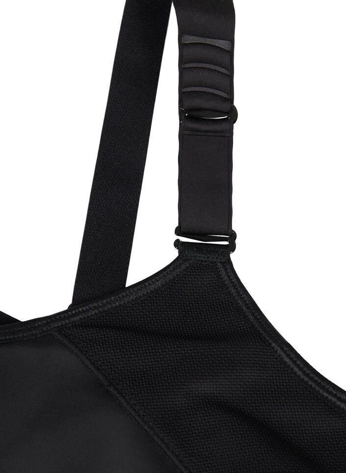 CORE, SUPER HIGH, SPORTS BRA - Urheilurintaliivit säädettävillä olkaimilla, Black, Packshot image number 3