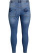 Cropped Amy -farkut vetoketjuyksityiskohdalla, Sininen, Packshot image number 1