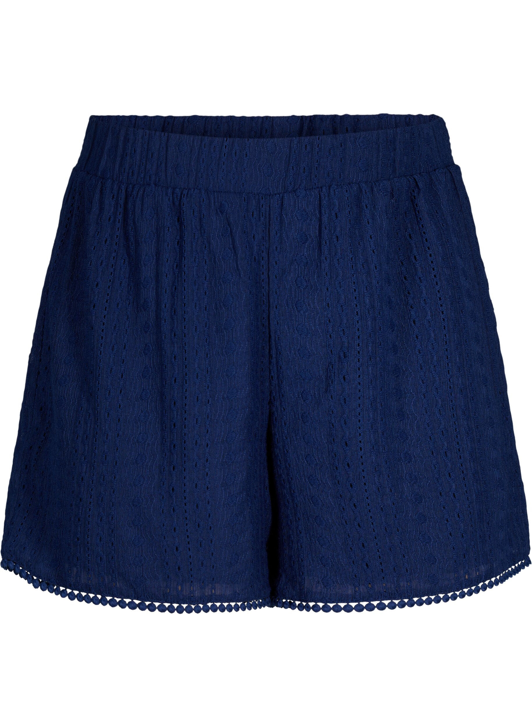 Zizzi Kuviolliset shortsit, Medieval Blue, Packshot image number 0
