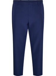 Trousers with pockets and straight legs, Blue