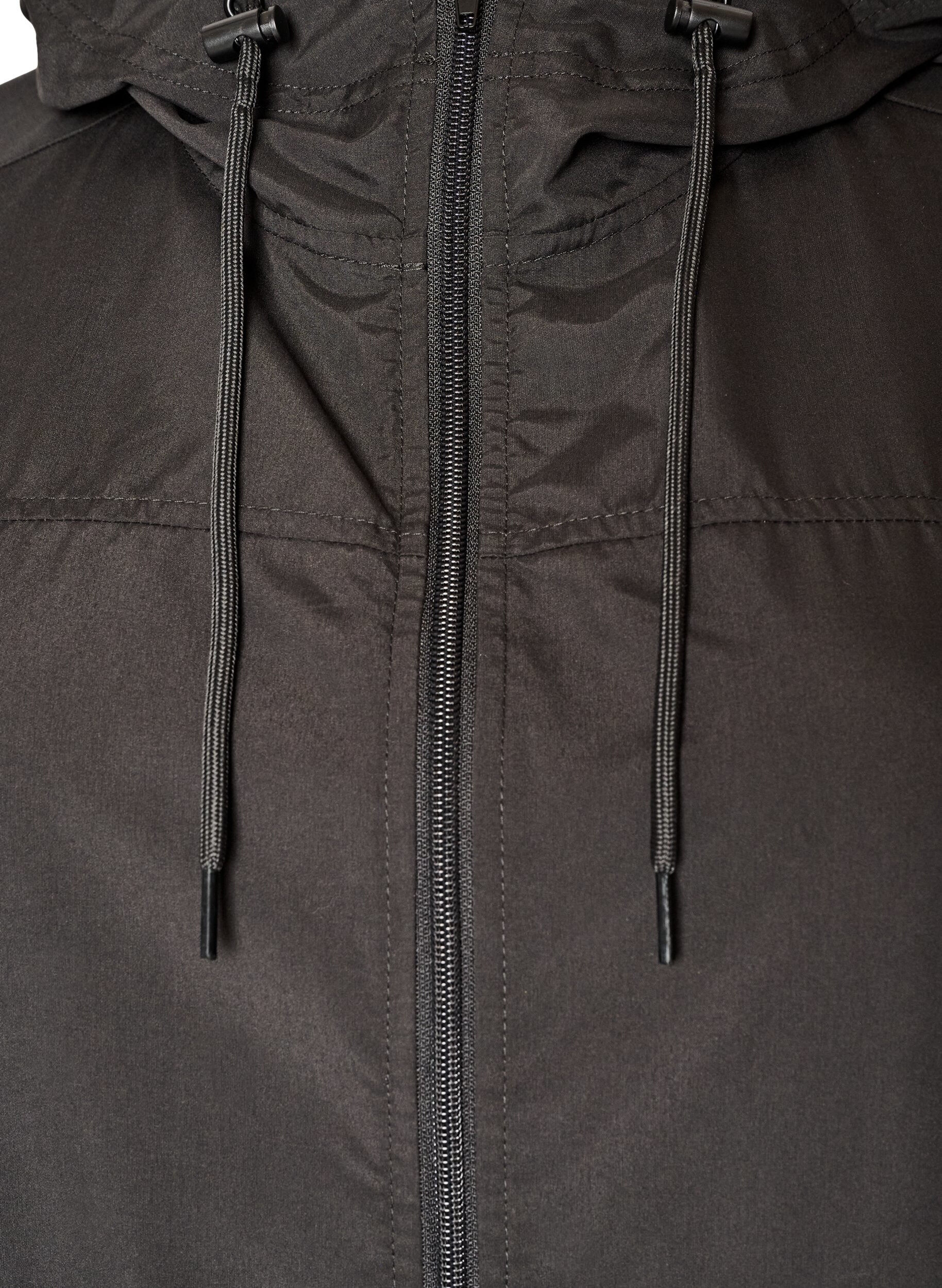 ZizziKevyt hupullinen parka, Musta, Packshot image number 2