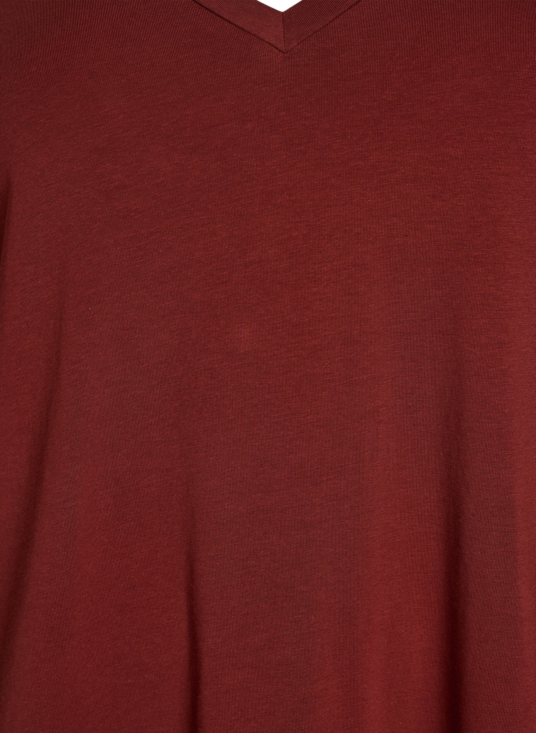 Zizzi V-aukkoiset midi T-paitamekot, 0426, Packshot image number 2