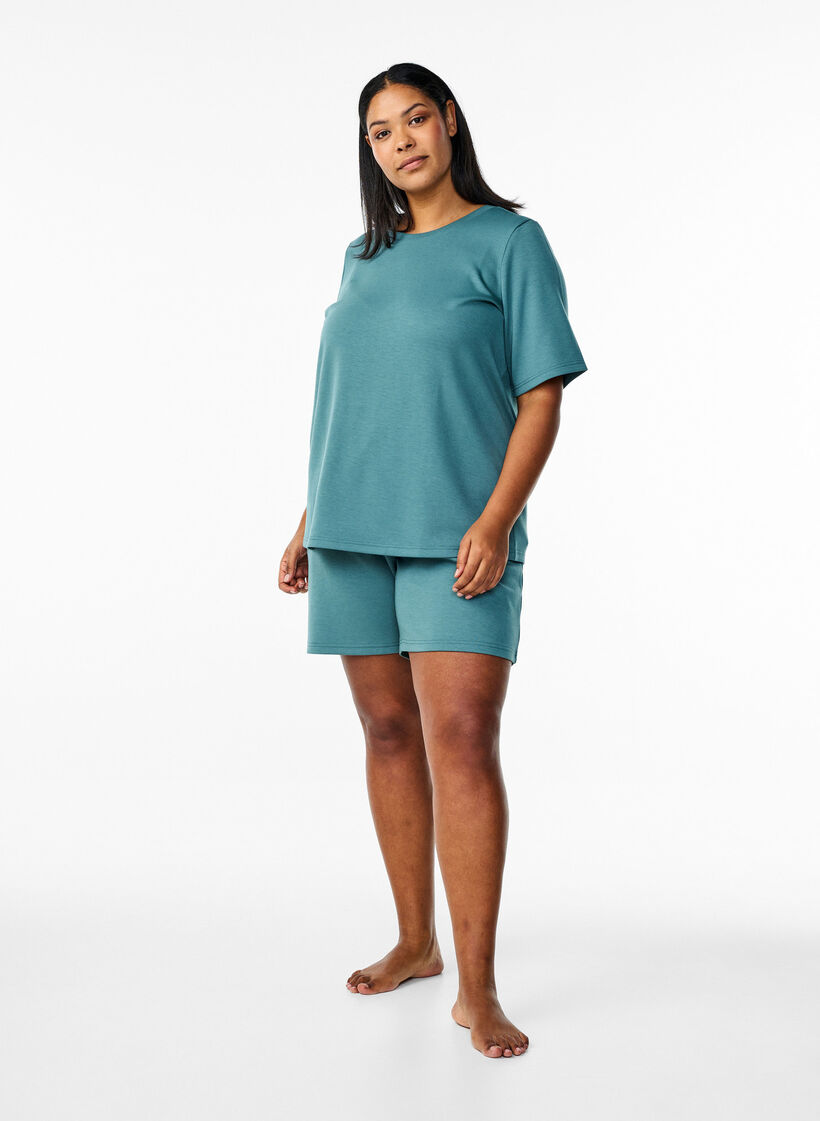 T-paita modaalisekoitetta, Vihreä, Model image number 1