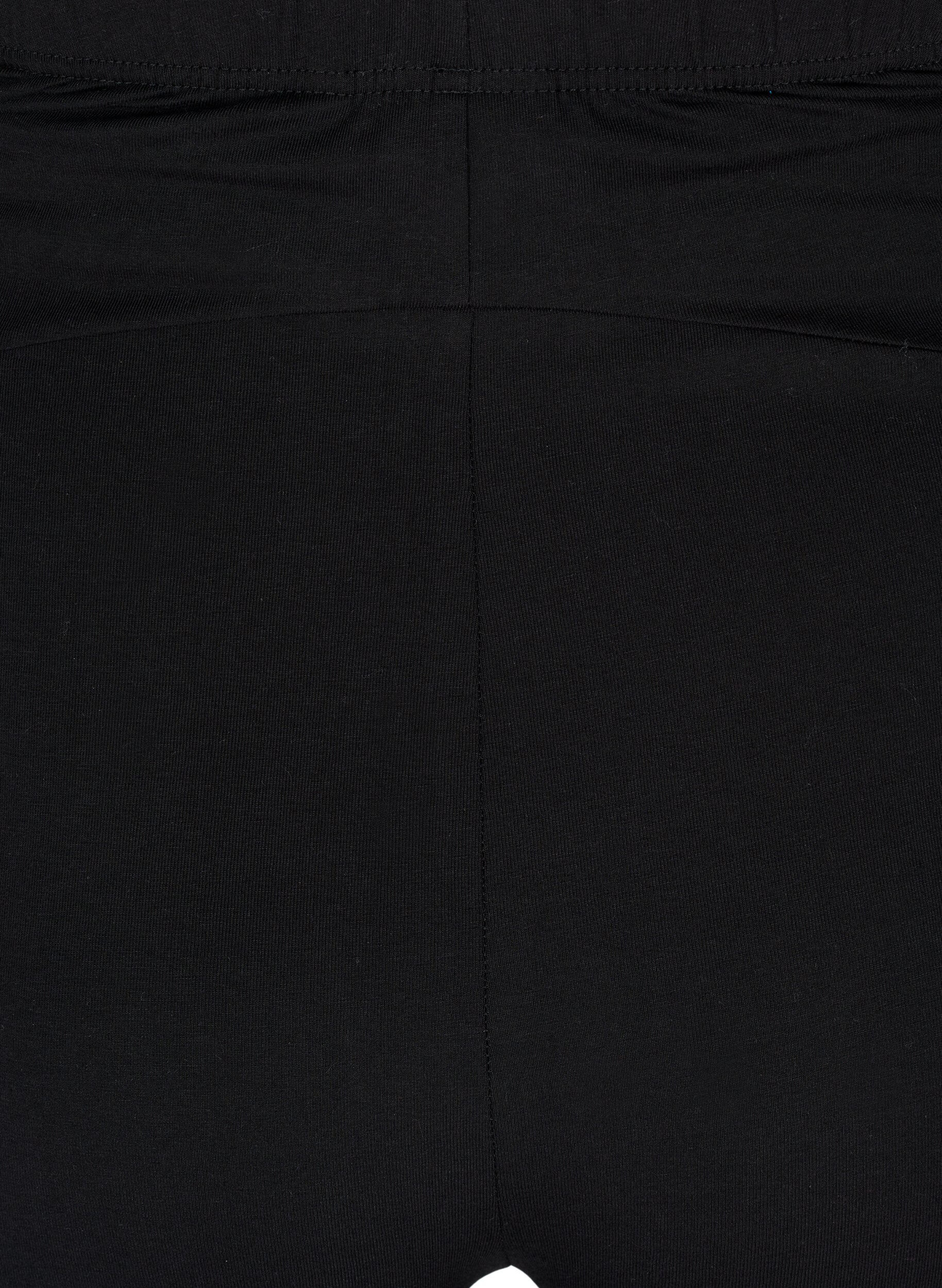 Zizzi Tyk&ouml;istuvat &auml;itiysshortsit puuvillasta, Musta, Packshot image number 3