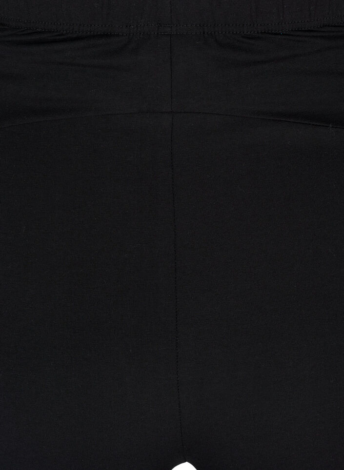 Tyköistuvat äitiysshortsit puuvillasta, Musta, Packshot image number 3