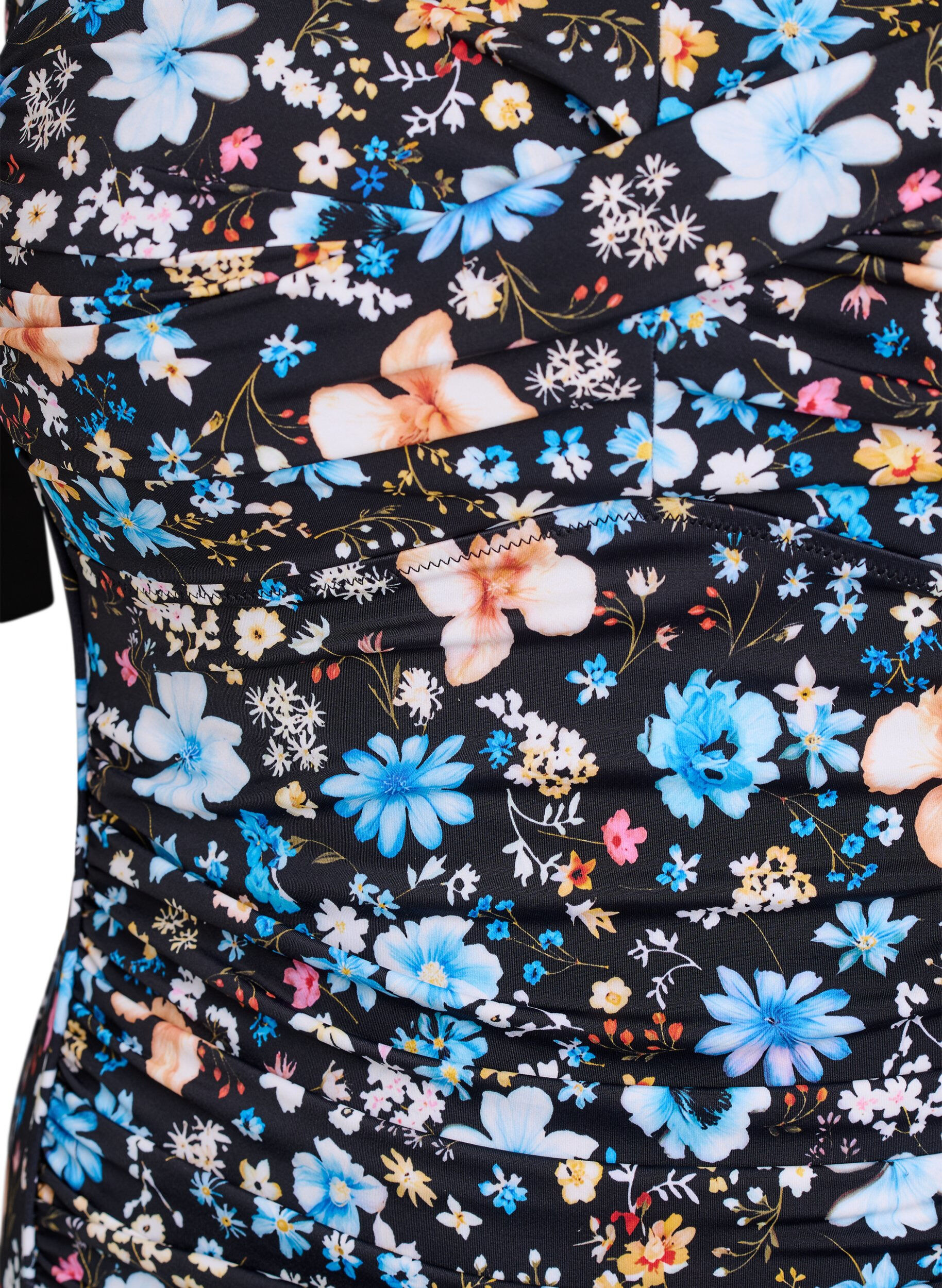 Zizzi Topattu uimapuku printill&auml;, Sininen, Packshot image number 2