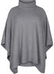 Poncho korkealla kauluksella, Medium Grey Melange, Packshot image number 0