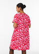 Lyhyt a-linjainen mekko kukkakuviolla, Punainen, Model image number 2