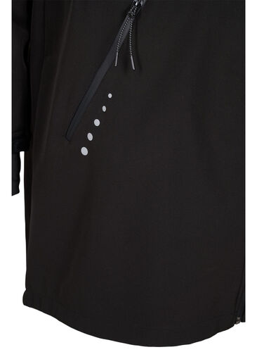 Softshell-takki yhteensopivalla fleeceliivillä, Black Solid, Packshot image number 3