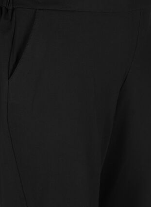 Yksiväriset culottes-housut taskuilla , Black, Packshot image number 2
