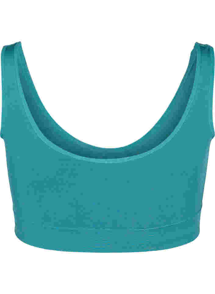 Pehmeät rintaliivit ilman toppausta, Green-Blue Slate, Packshot image number 1
