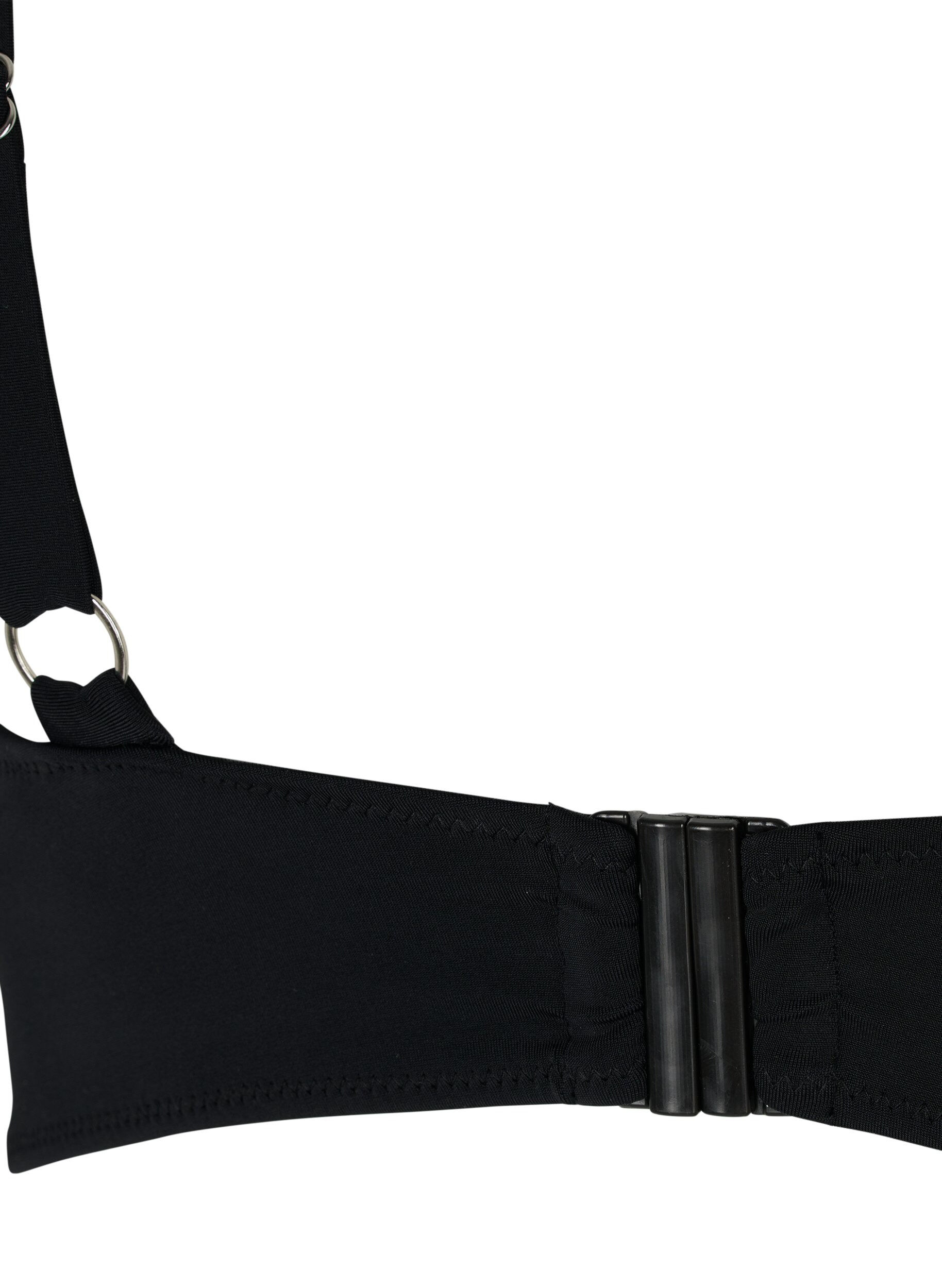Zizzi Bikiniyl&auml;osa irroitettavalla toppauksella, Black, Packshot image number 3