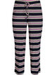 Raidalliset pyjamahousut leveill&auml; lahkeilla, Sininen, Packshot image number 0