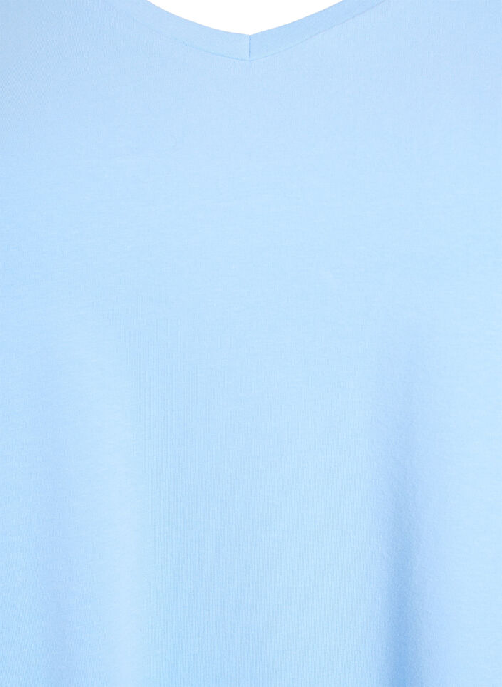 Perus puuvillainen t-paita, Sininen, Packshot image number 2