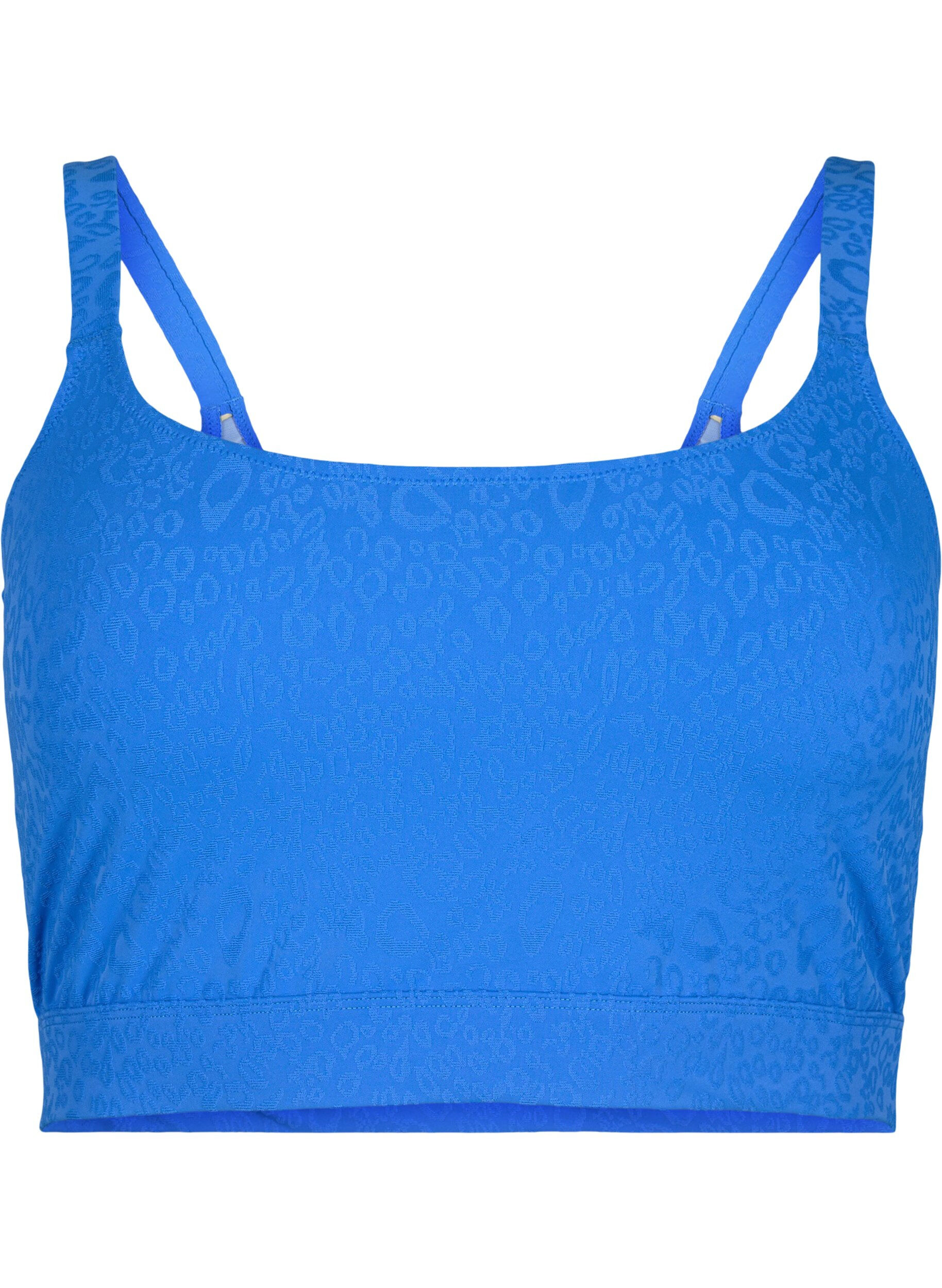 Zizzi Leopardikuvioinen bikiniyl&auml;osa, Palace Blue, Packshot image number 0