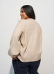 Neulepusero nappiyksityiskohdilla, Beige, Model image number 2