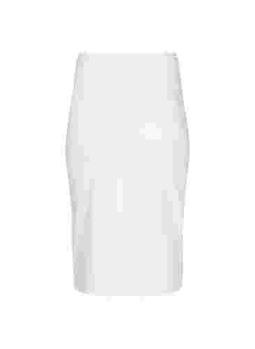 Midi-mittainen farkkuhame halkiolla, White, Packshot image number 1