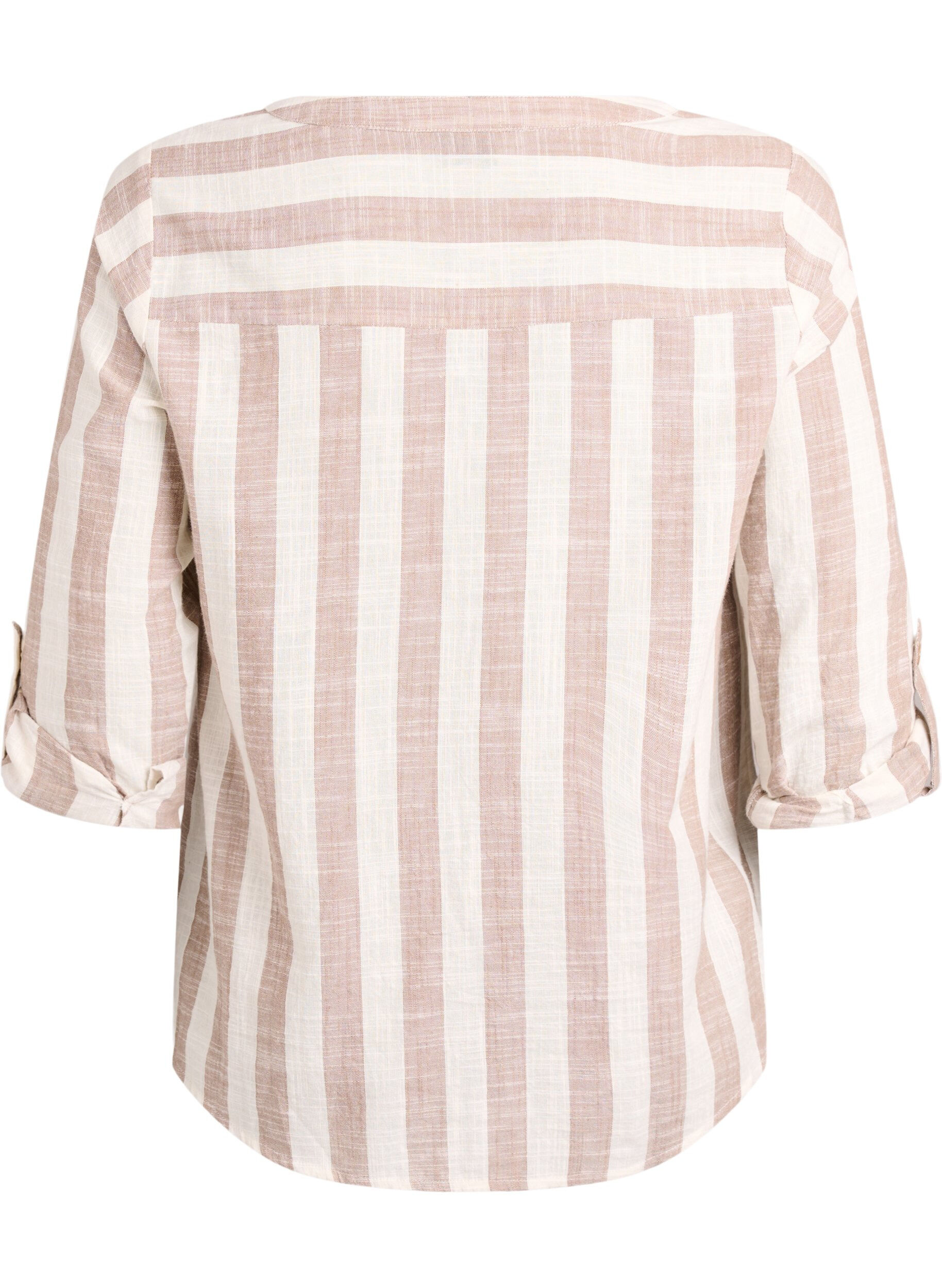 ZizziPuuvillainen paitapusero V-p&auml;&auml;ntiell&auml;, Beige, Packshot image number 1