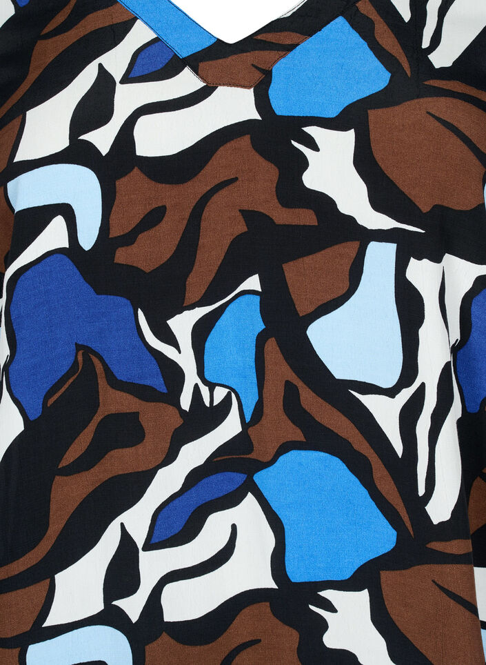 Kuvioitu viskoosipusero rypytyksellä, Zafia AOP, Packshot image number 2