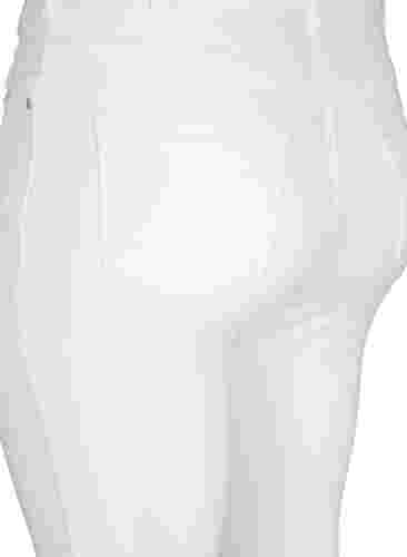 Slim fit Emily-farkut normaalilla vyötäröllä, White, Packshot image number 3