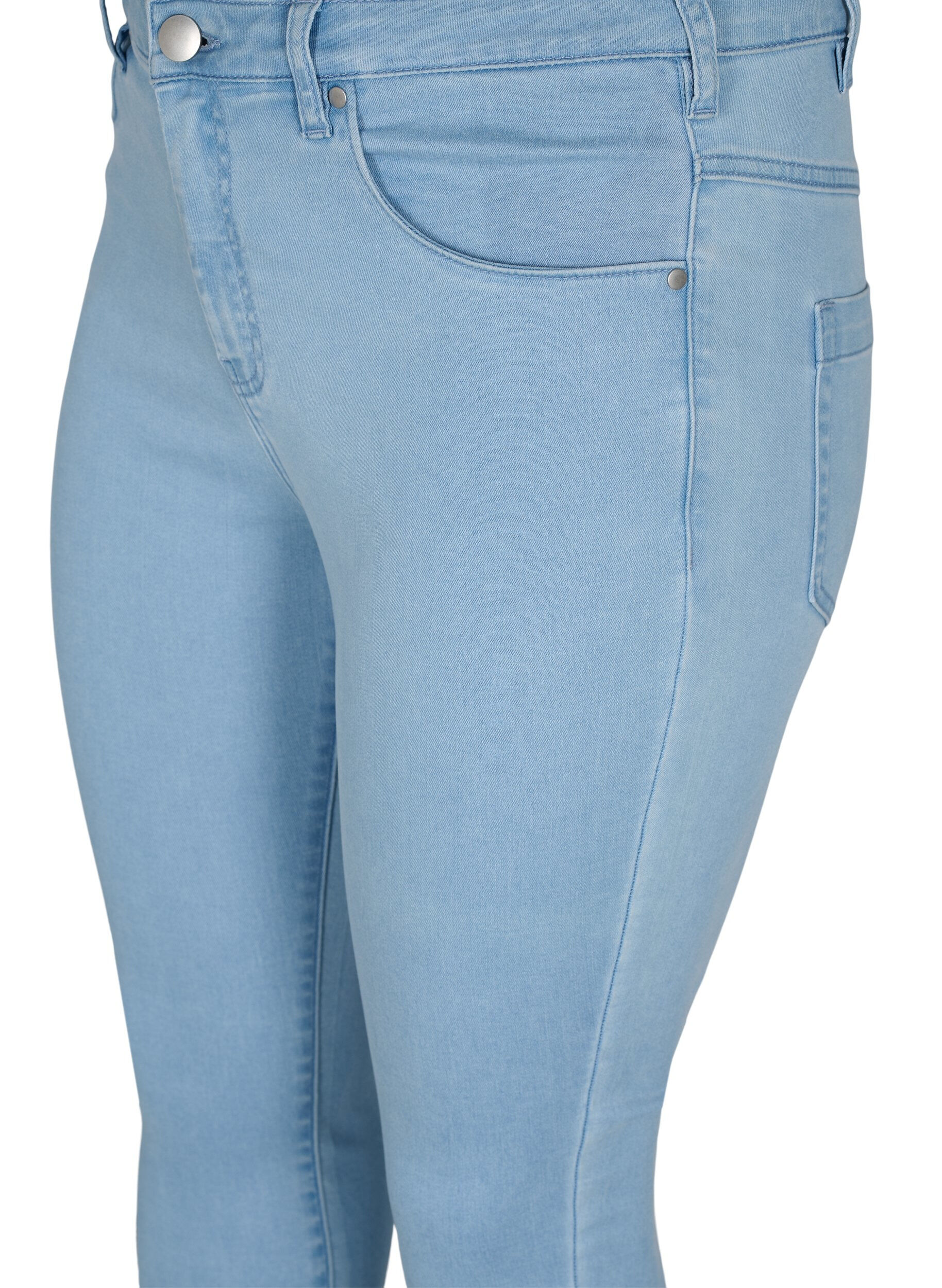 ZizziSuper slim Amy-farkut korkealla vy&ouml;t&auml;r&ouml;ll&auml;, Ex Lt Blue, Packshot image number 2