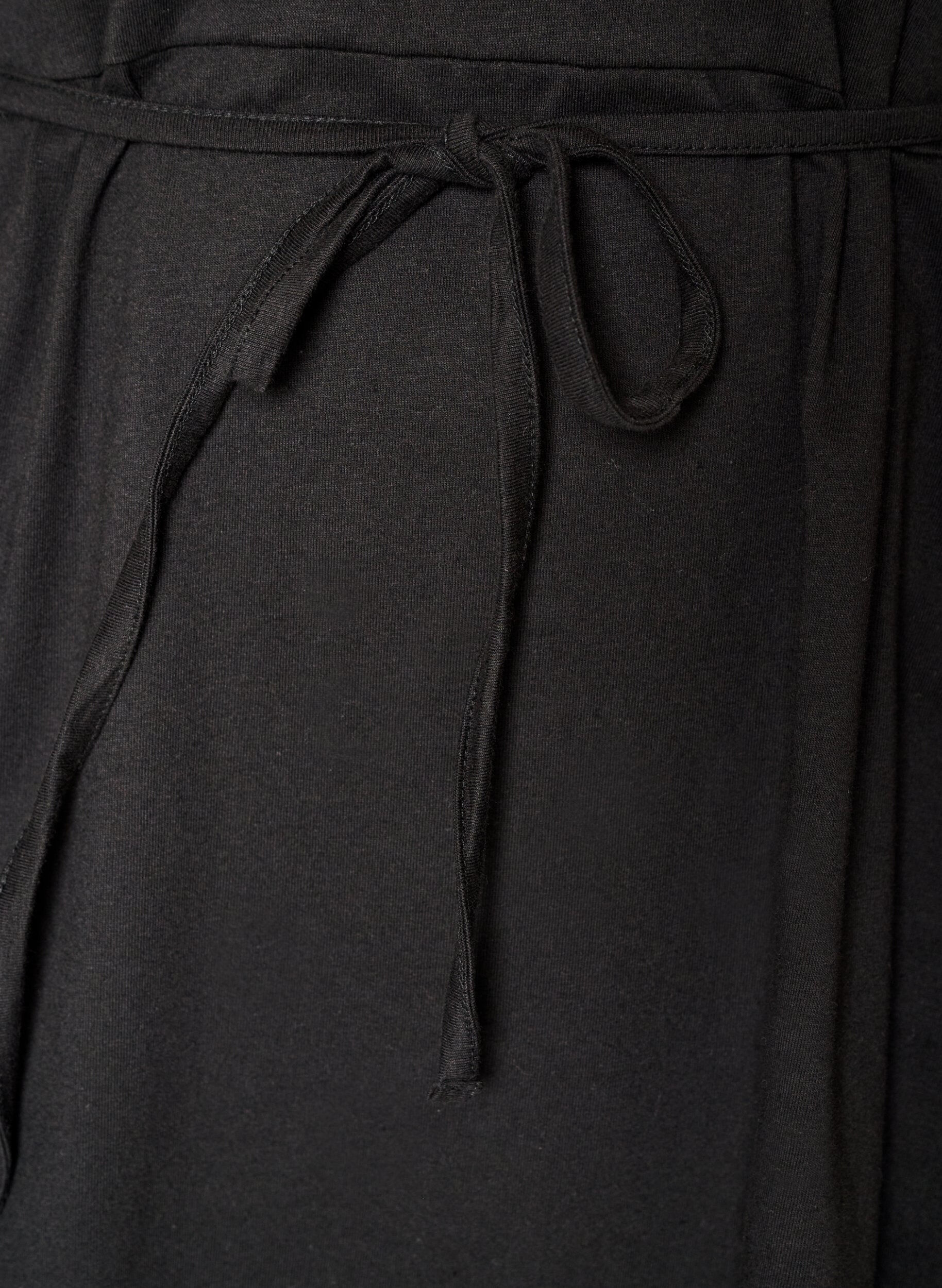 ZizziPuuvillamekko broderie anglaise -hihoilla ja vy&ouml;t&auml;r&ouml;nauhalla, Vihre&auml;, Packshot image number 3