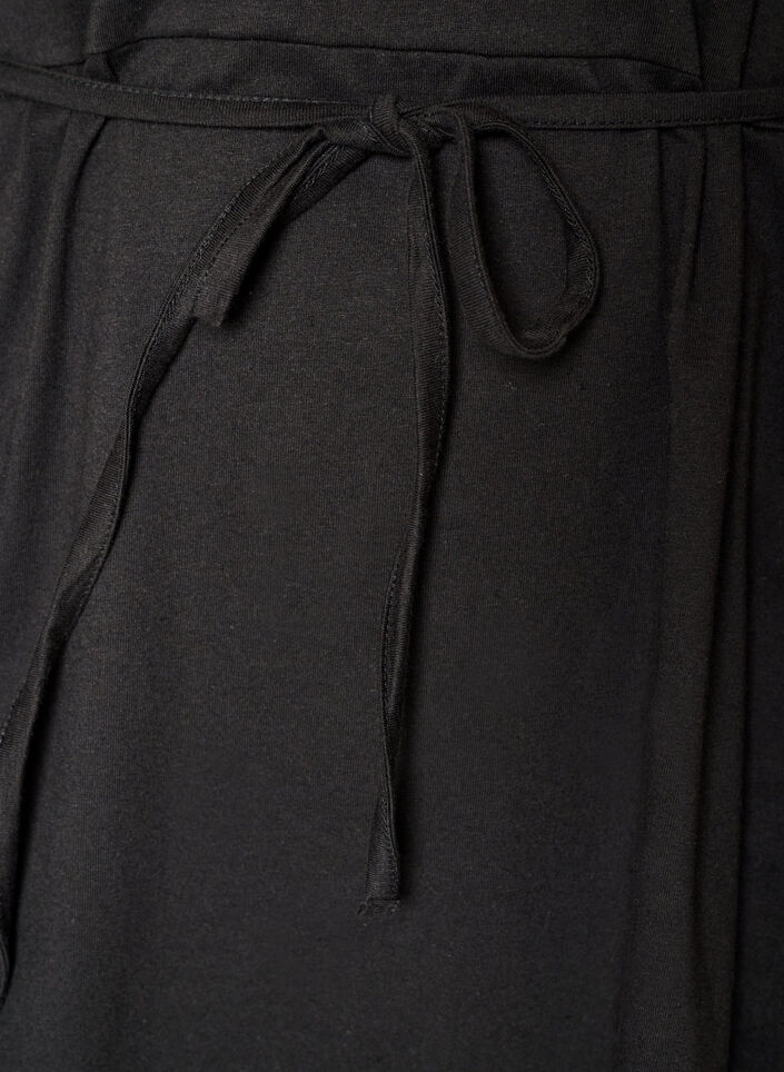 Puuvillamekko broderie anglaise -hihoilla ja vy&ouml;t&auml;r&ouml;nauhalla, Vihre&auml;, Packshot image number 3