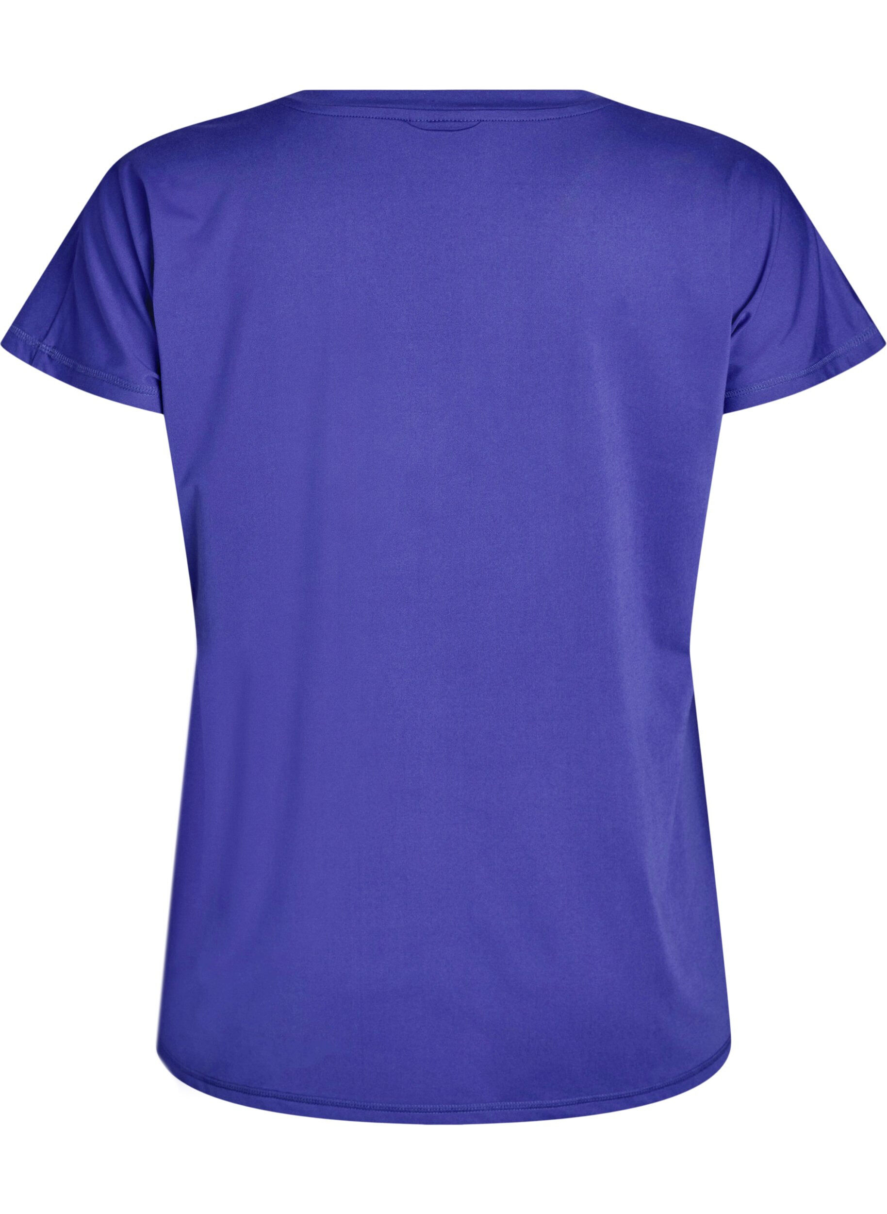 ZizziV&auml;lj&auml; treenipaita, jossa on V-p&auml;&auml;ntie, Violetti, Packshot image number 1