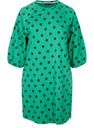 Pilkullinen mekko 3/4-hihoilla, Jolly Green Dot