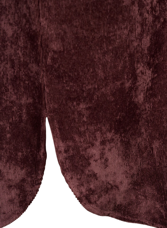 Samettimekko 3/4-hihoilla ja napeilla, Fudge, Packshot image number 3