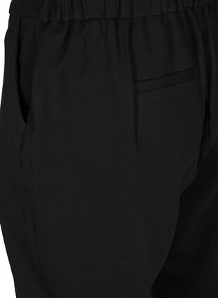 Yksiväriset culottes-housut taskuilla , Black, Packshot image number 3