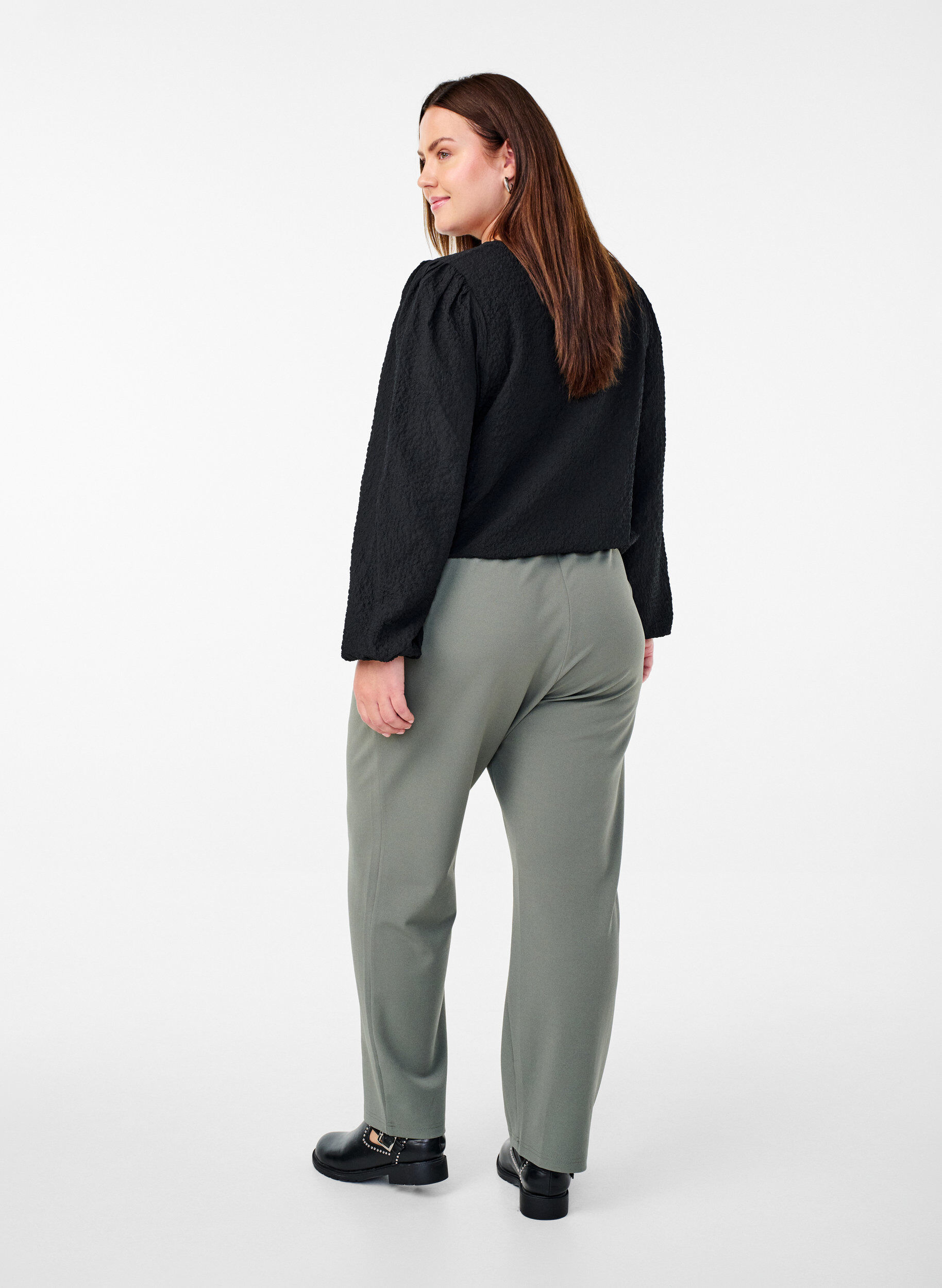 ZizziSuorat housut, Harmaa, Model image number 1