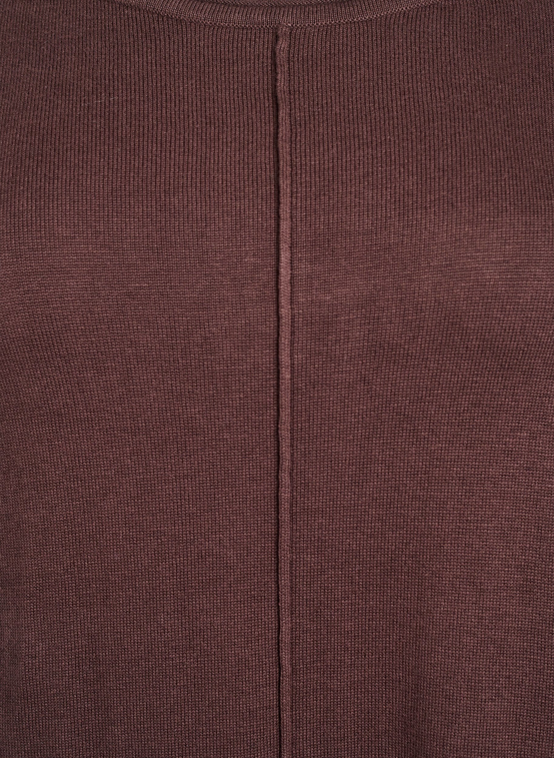 ZizziNeulemekko puuvillaviskoosisekoitteesta, Ruskea, Packshot image number 2
