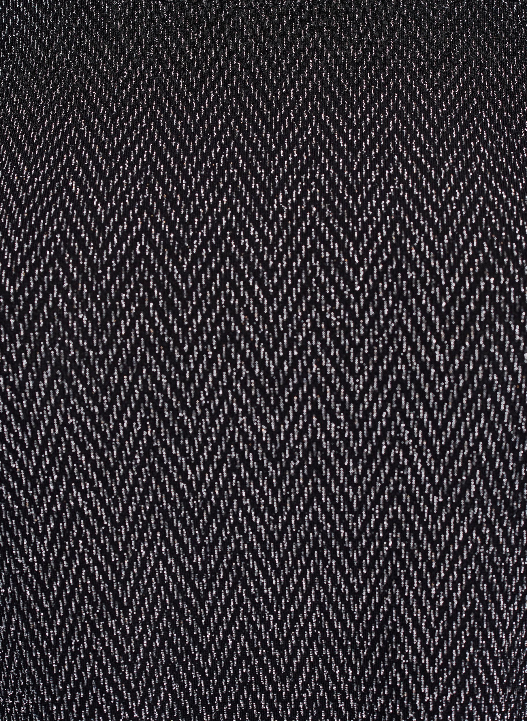 Zizzi Lyhyt mekko kimallekuviolla, Musta, Packshot image number 2