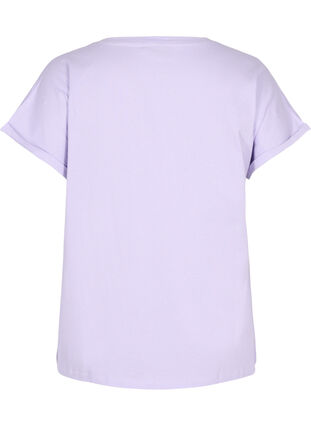 Väljä t-paita broderi anglaisella, Lavender, Packshot image number 1