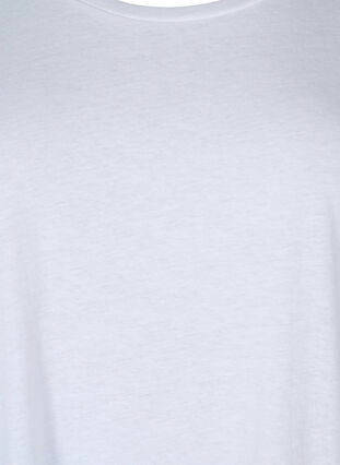 Lyhythihainen t-paita puuvillasekoitteesta, Bright White, Packshot image number 2