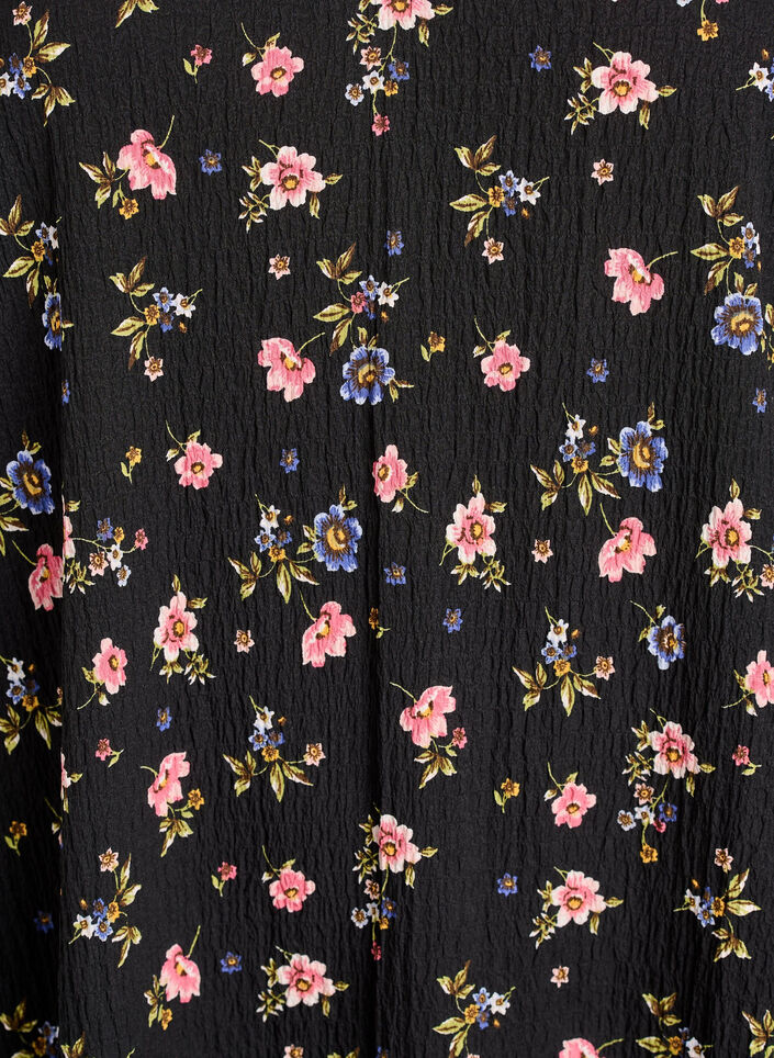 FLASH - Lyhythihainen mekko V-p&auml;&auml;ntiell&auml;, Musta, Packshot image number 2