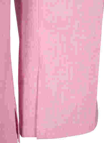 Meleeratut housut joustolla ja nappikiinnityksellä, Rosebloom, Packshot image number 3