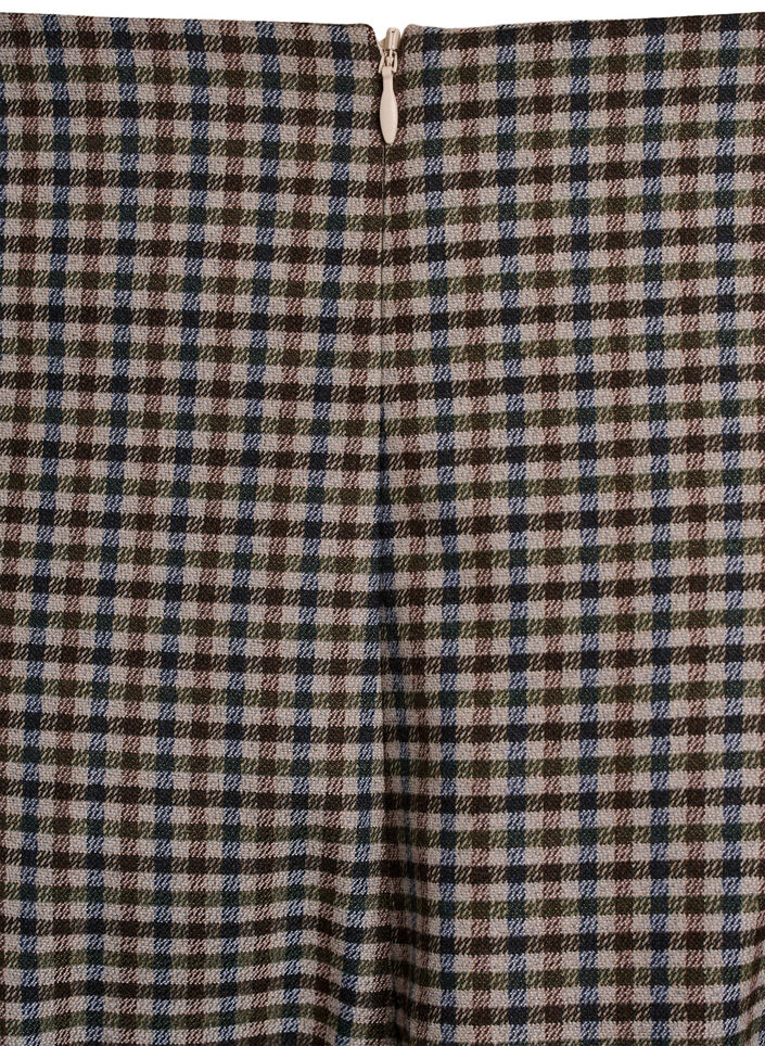 Lyhyt A-linjainen hame, Ruskea, Packshot image number 3